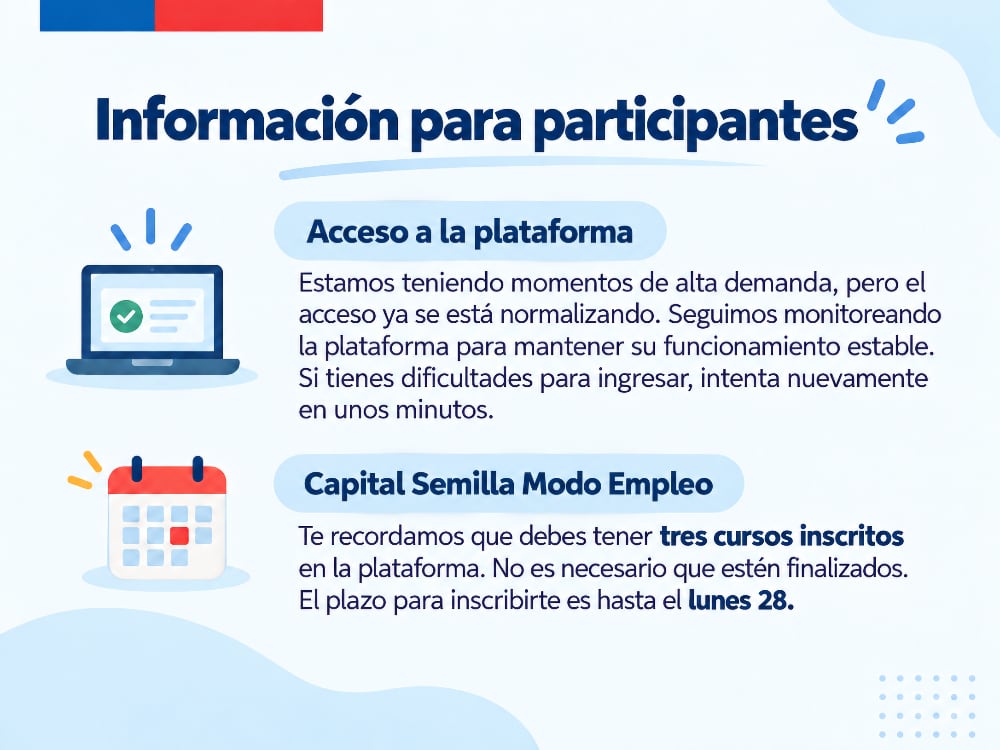 Aviso importante sobre alta cantidad de personas conectadas